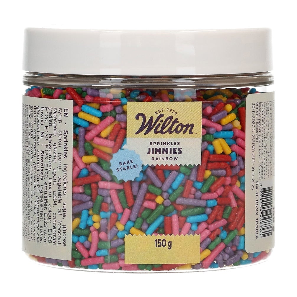 Wilton Sprinkles Jimmies Regenboog 150g