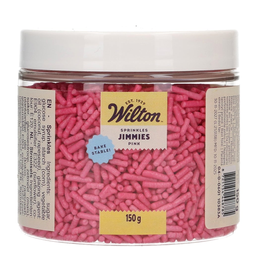 Wilton Sprinkles Jimmies Roze 150g