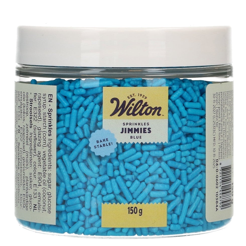 Wilton Sprinkles Jimmies Blauw 150g