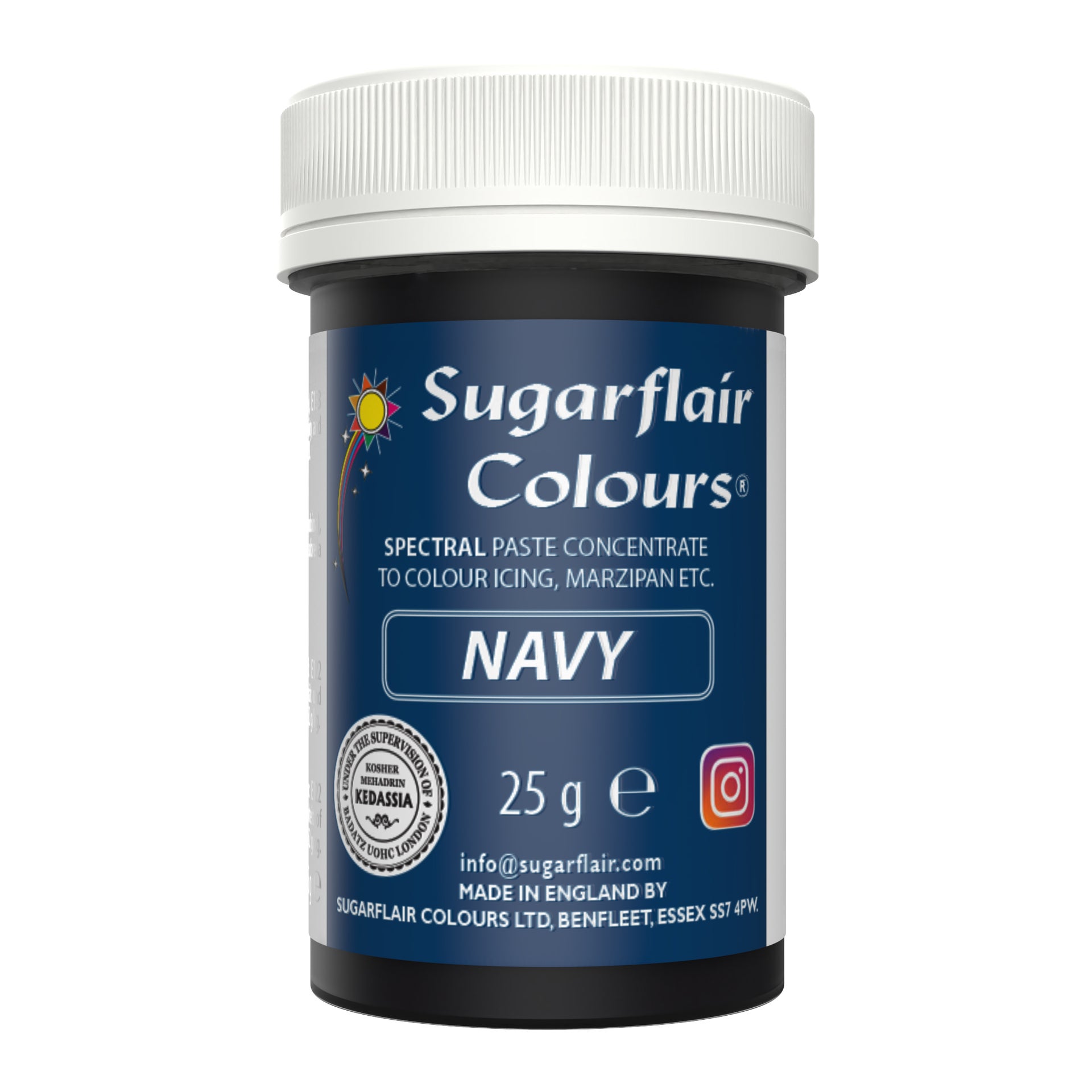 Sugarflair Eetbare Kleurstof Pasta Marineblauw 25g