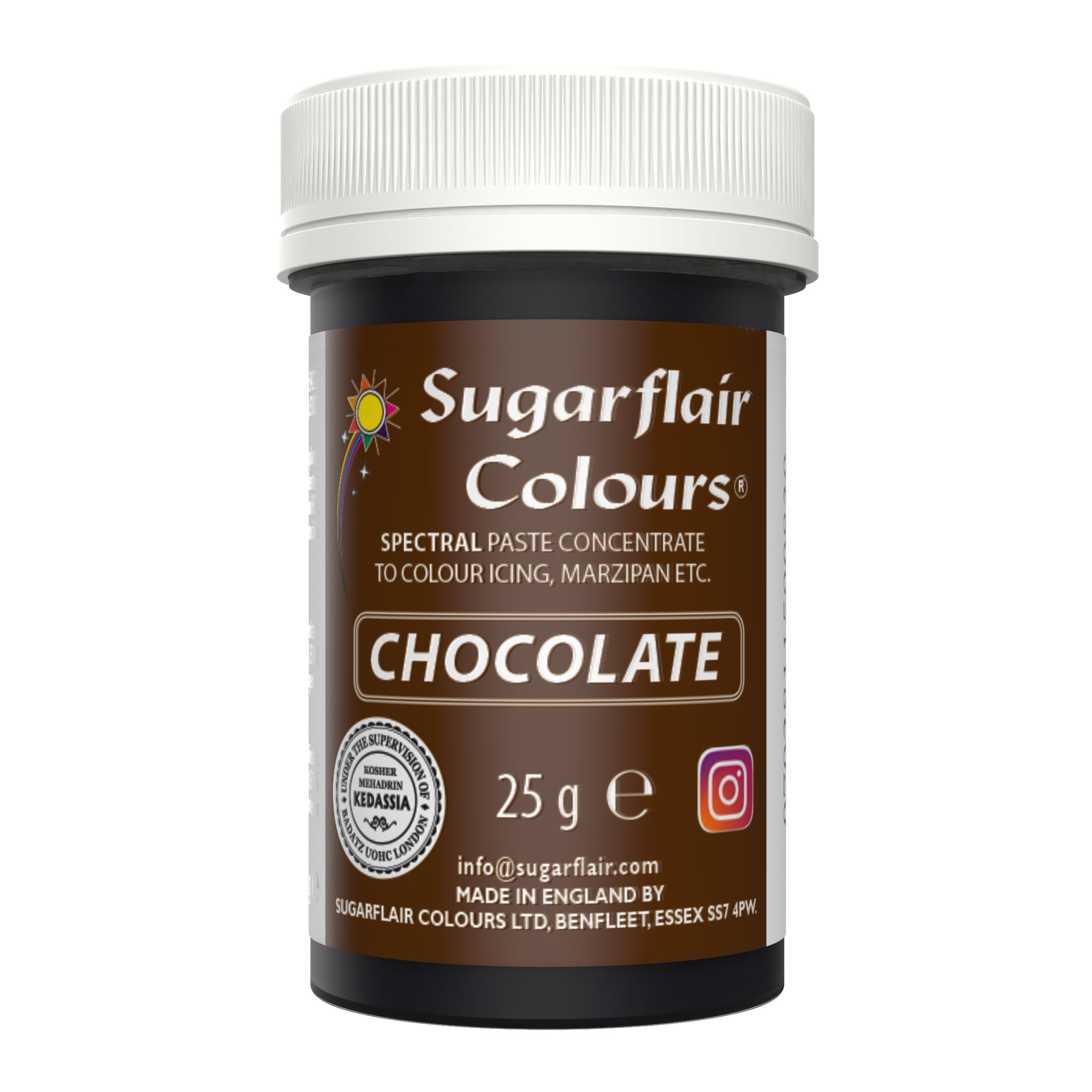 Sugarflair Eetbare Kleurstof Pasta Chocoladebruin 25g