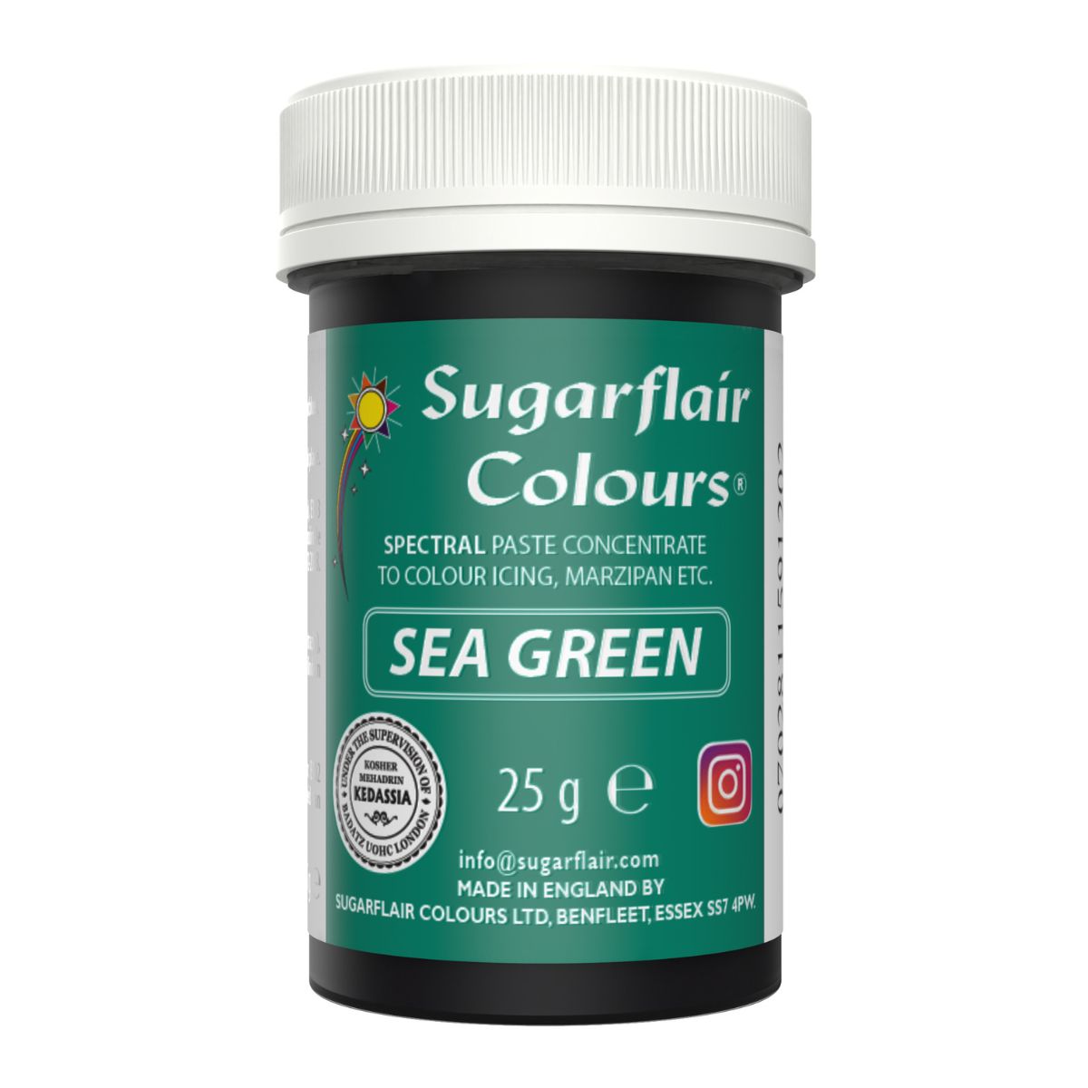 Sugarflair Eetbare Kleurstof Pasta Zeegroen 25g