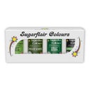 Sugarflair Paste Colour Mix Groen Set/4