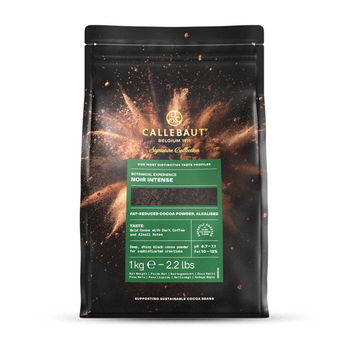 Callebaut Cacaopoeder Noir Intense Lean 1kg