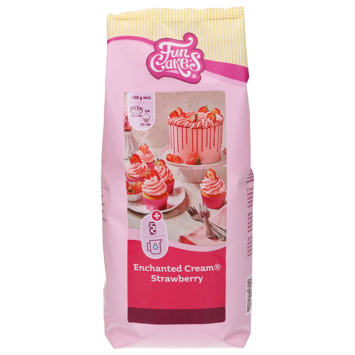 FunCakes Mix voor Enchanted Cream® Aardbei 900g
