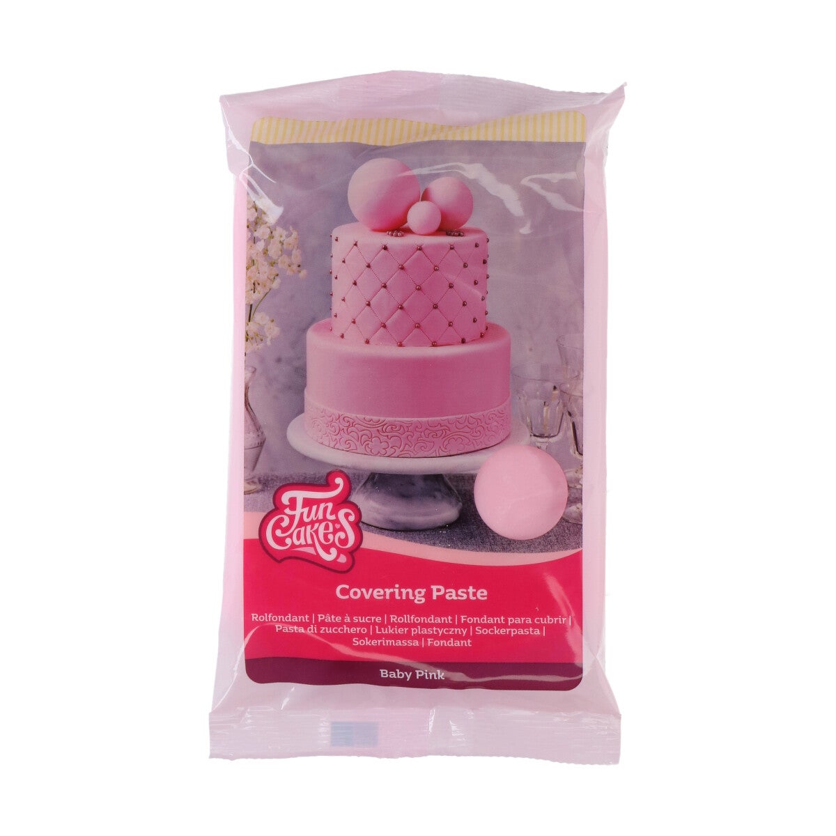 FunCakes Fondant Covering Paste Baby Pink 500g