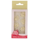 FunCakes Fondant Decoraties Chrysant Wit Geel set/30