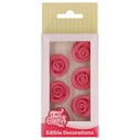 FunCakes Fondant Decoraties Rozen Roze set/6