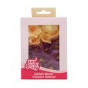 FunCakes Eetbare Papieren Bloemen Deluxe Hortensia Paars/Geel Small pk/18