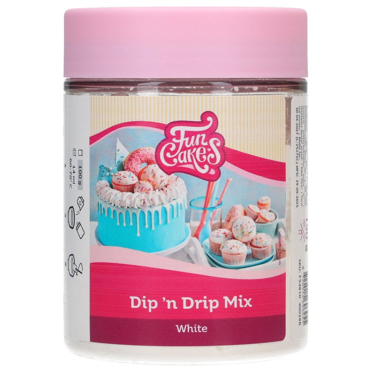 FunCakes Mix voor Dip 'n Drip Wit 150g