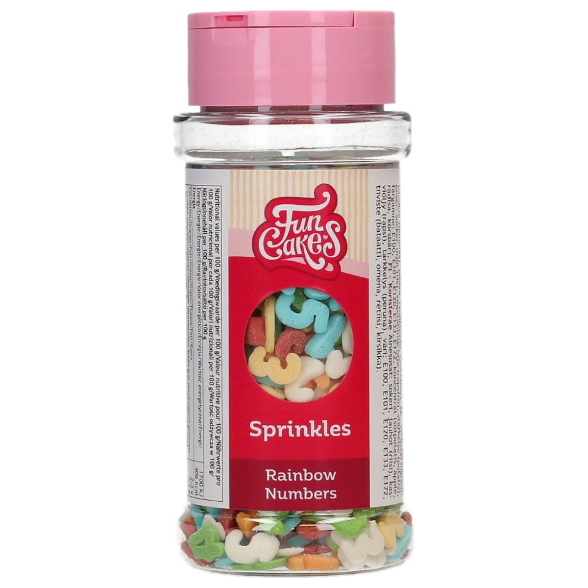 FunCakes Sprinkle Mix Regenboog Nummers 50g