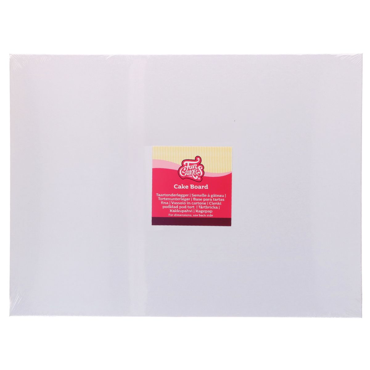 FunCakes Cake Board Rechthoek Wit 40x30cm