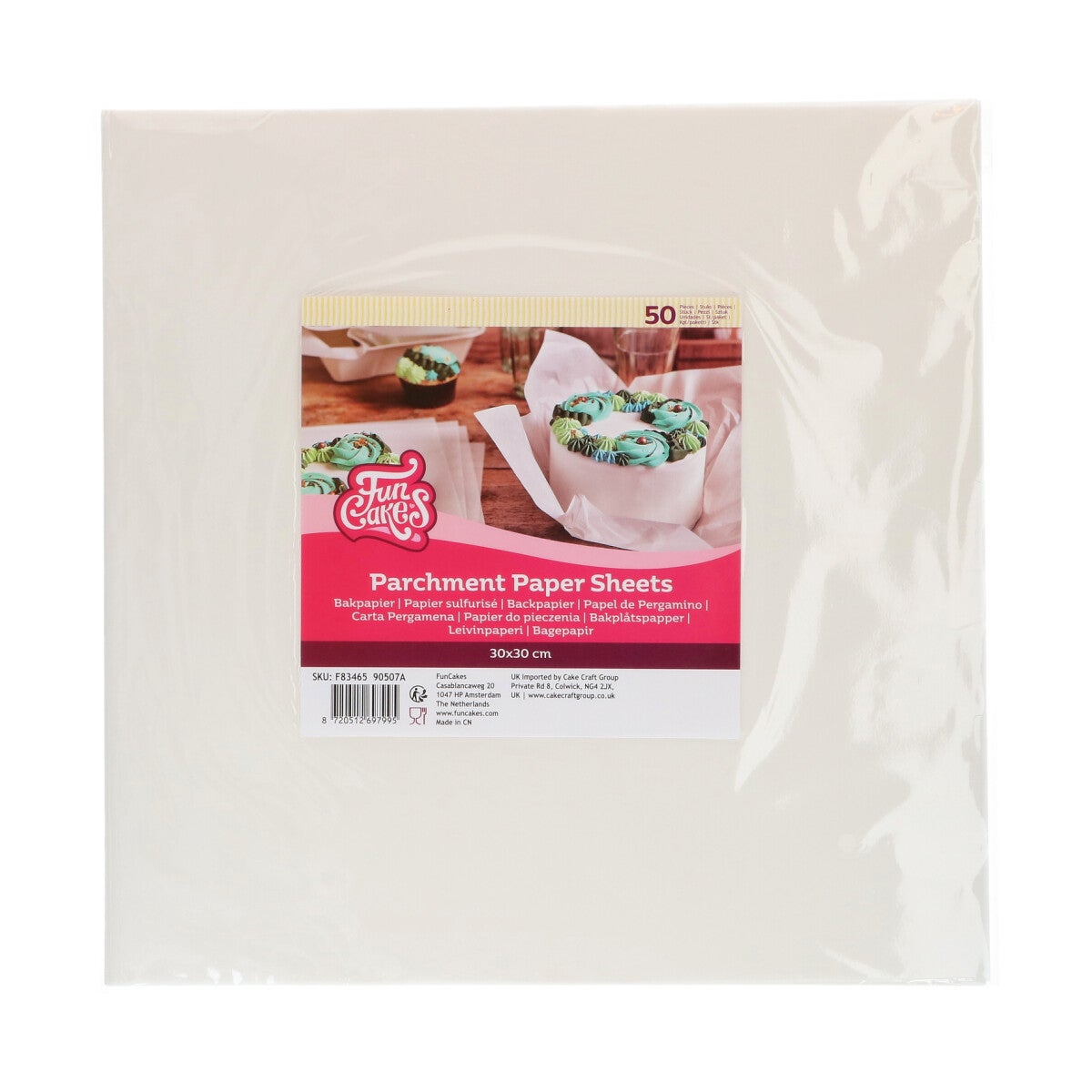 FunCakes Bakpapier Vellen 30x30cm pk/50
