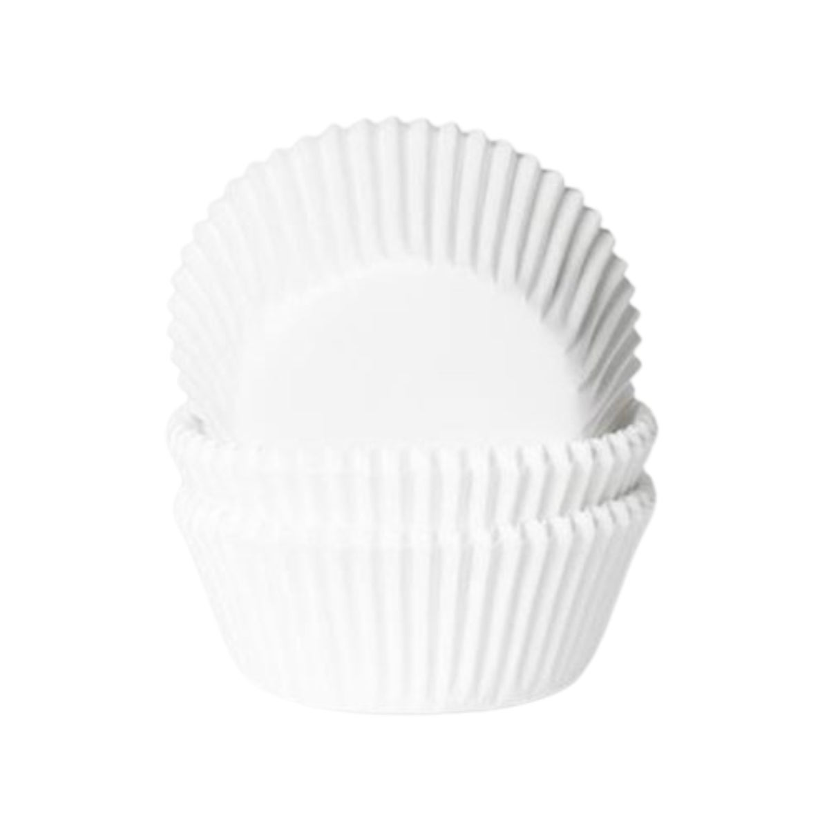 House of Marie Baking Cups Wit Klein pk/48