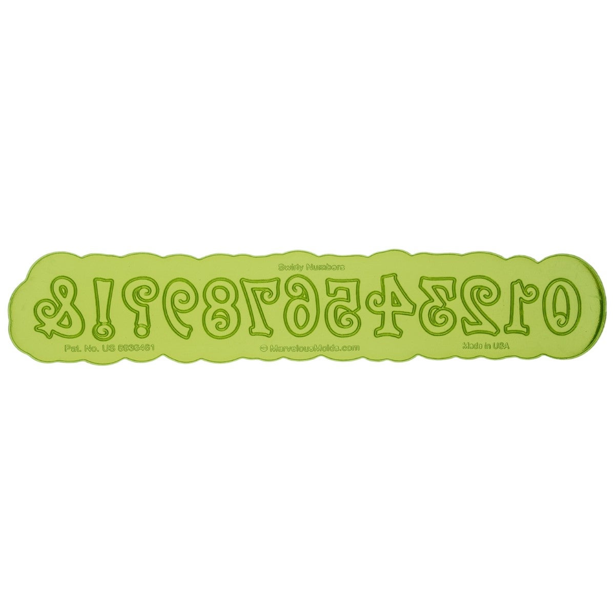 Marvelous Molds Silicone Mal - Swirly Numbers Flexabet™