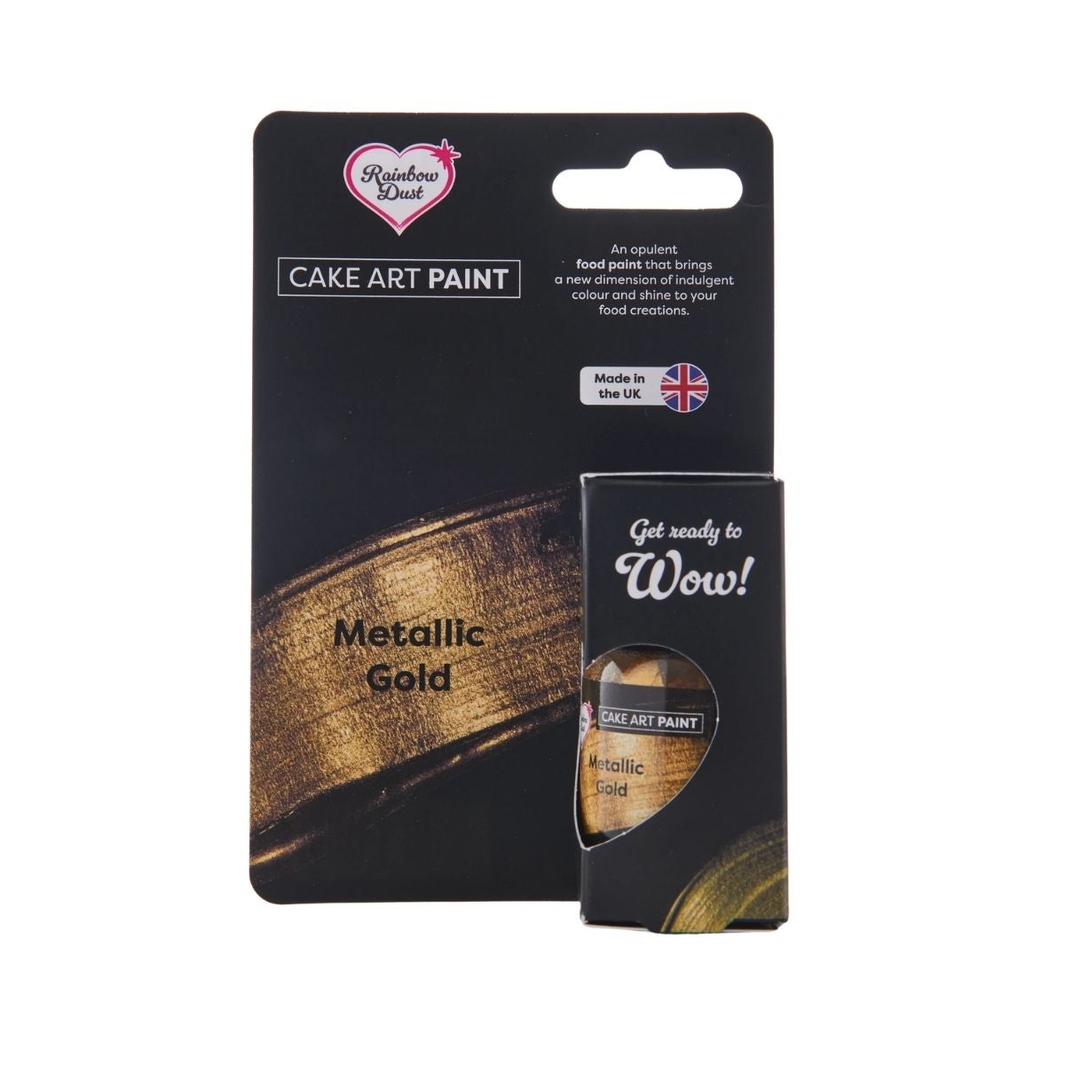 Rainbow Dust Cake Art Paint Metallic Paint Goud 25g