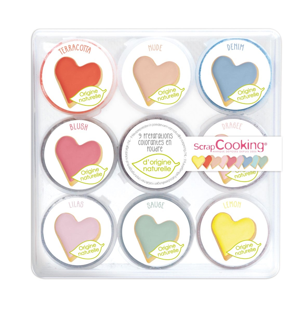 Scrapcooking Kleurpoeder - Naturel 9x2g