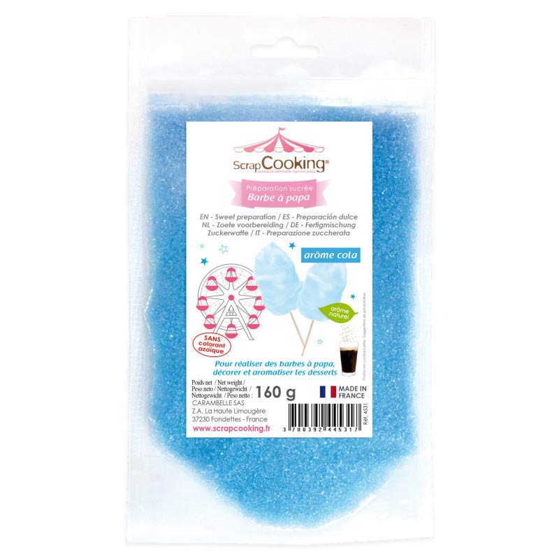 Scrapcooking Suikerspin Mix Blauw 160g - Cola Smaak