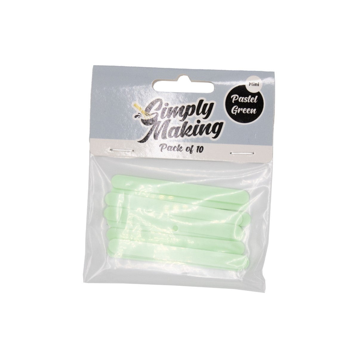 Simply Making Cakesicle Sticks pk/10 - Pastelgroen Mini