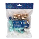 Simply Making Decoratieve Ballenset Blauw Ombre & Goud pk/32