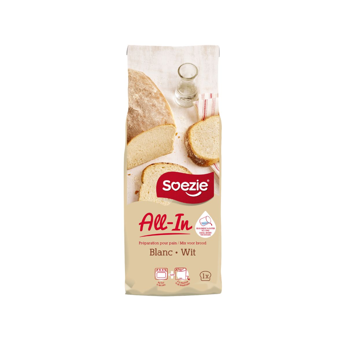 Soezie All-in Wit Brood Mix 500g