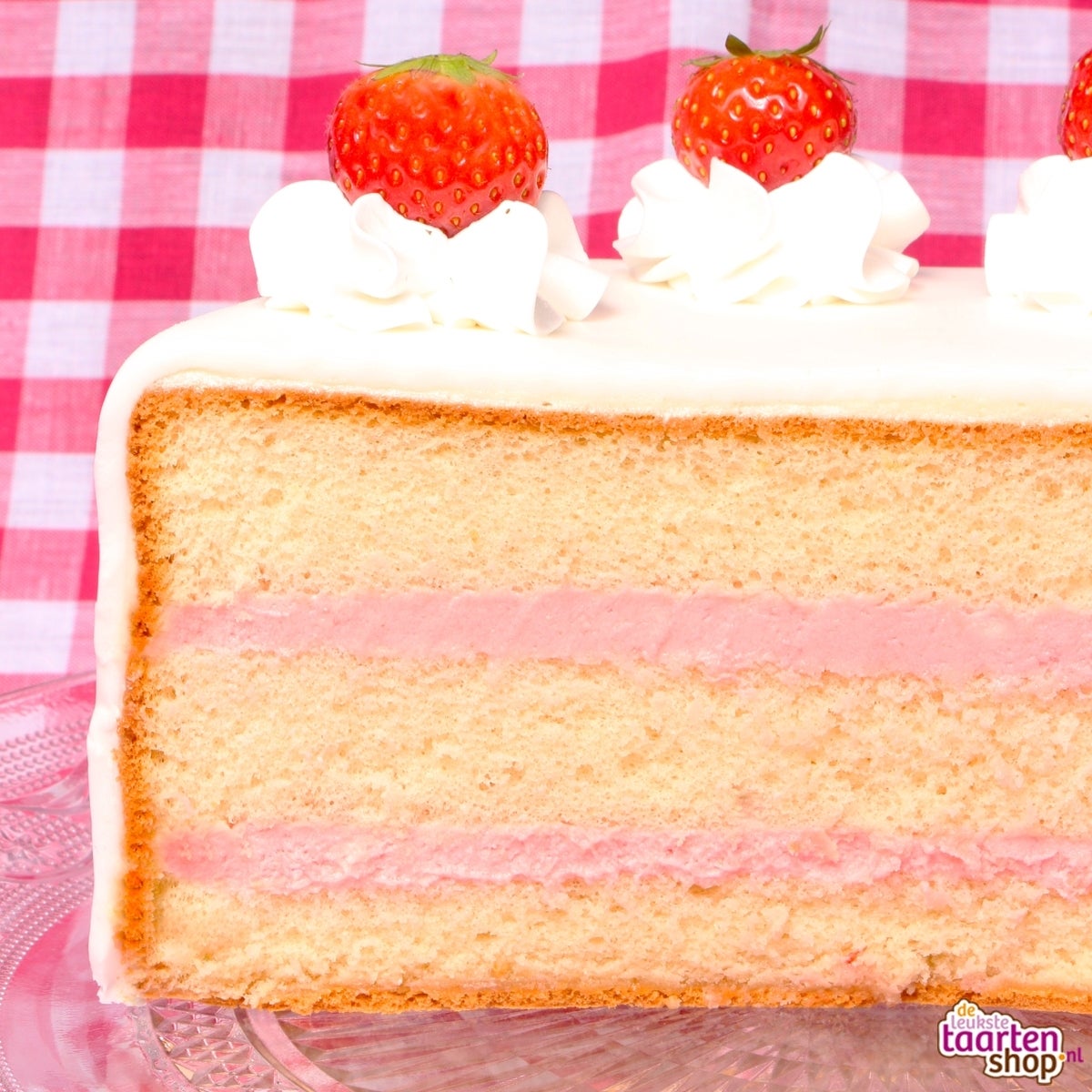 Fondanttaart Aardbei