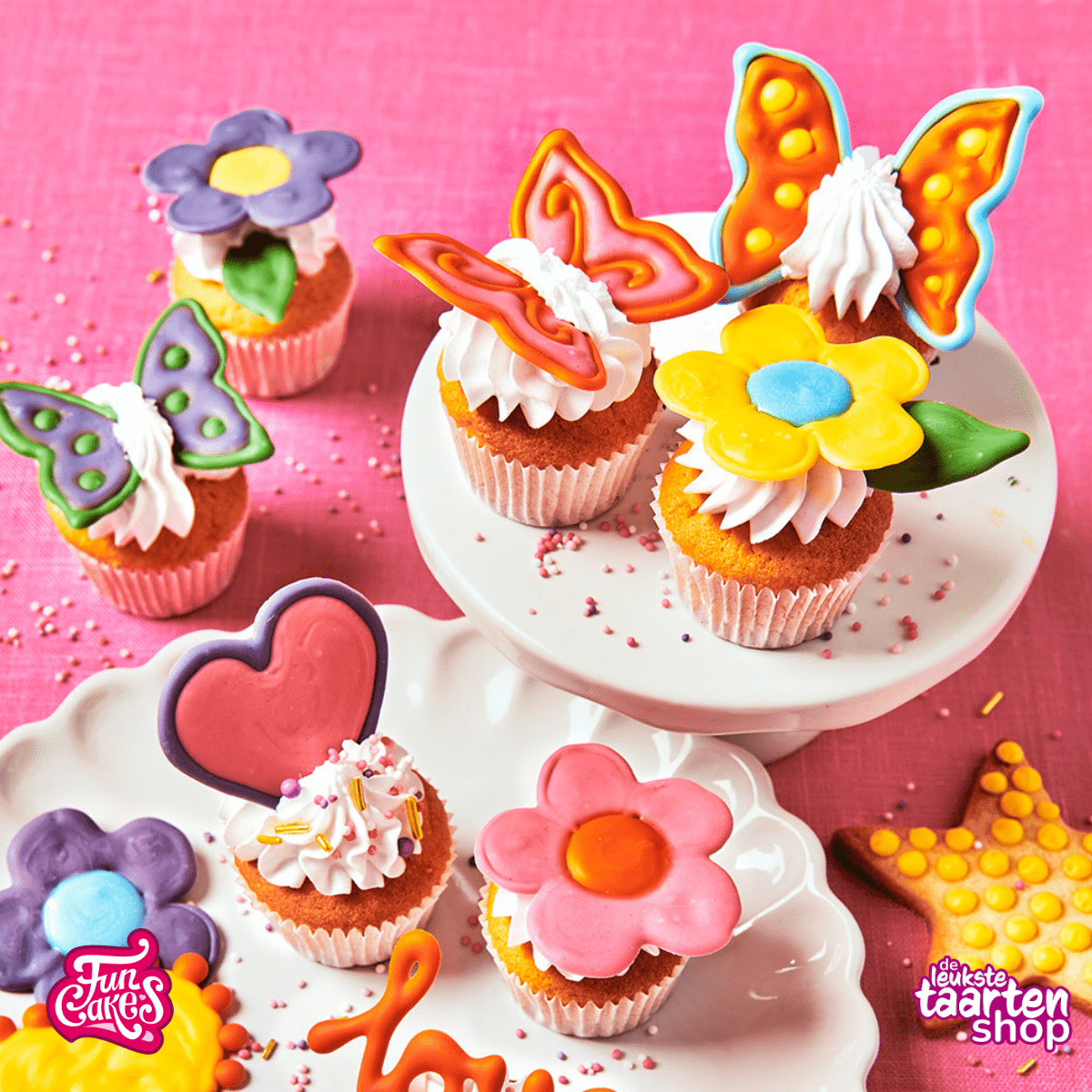 Mini Cupcakes met Choco Decoraties