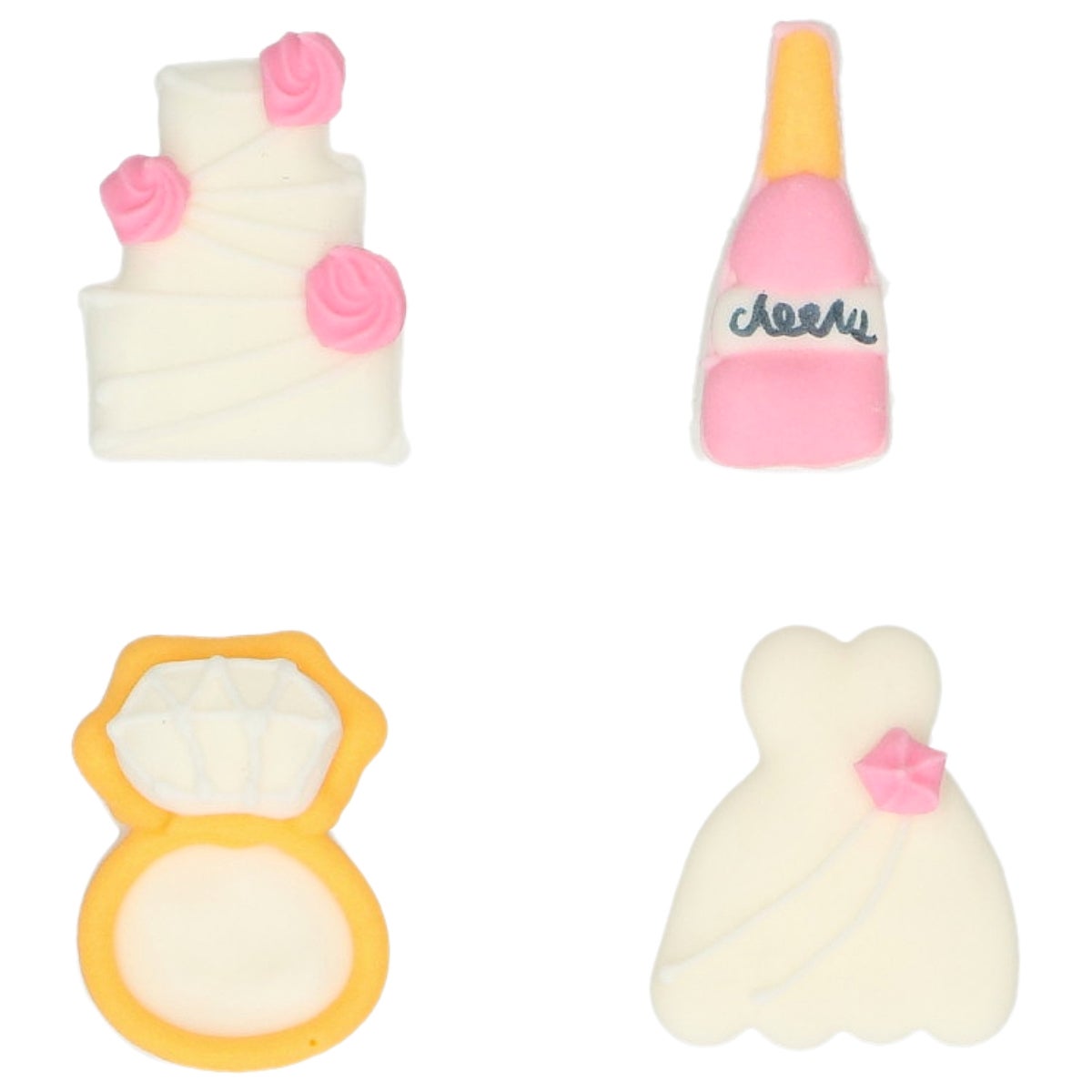 Wilton Suikerdecoraties Droombruiloft set/8