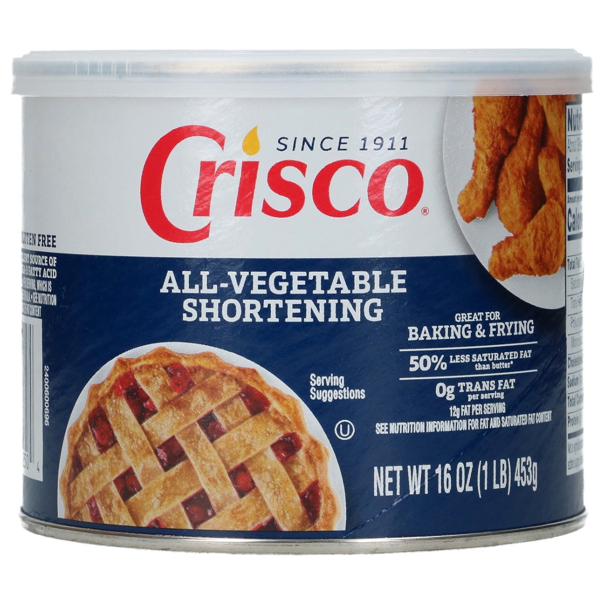 Crisco Shortening Plantaardig Vet 450g