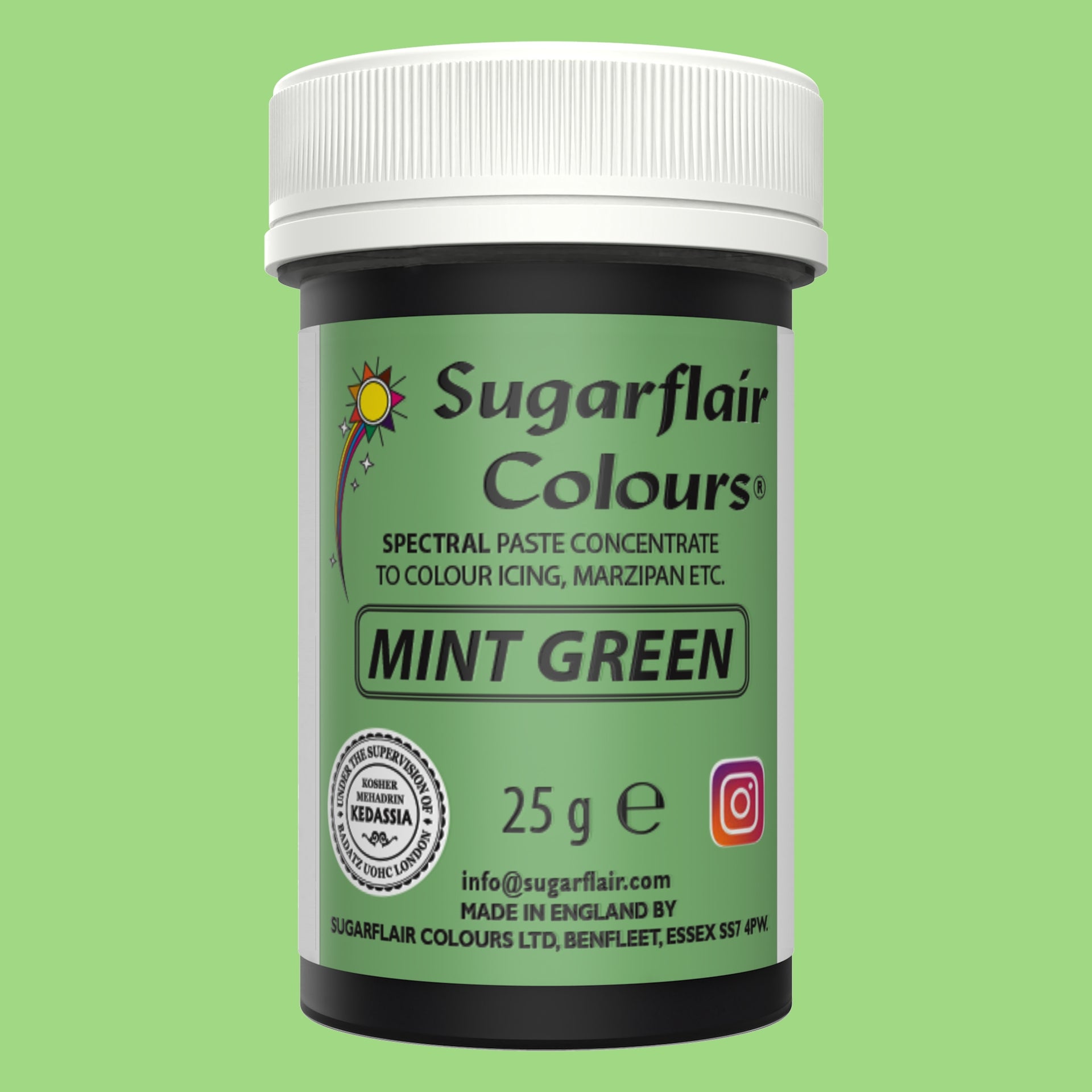 Sugarflair Eetbare Kleurstof Pasta Mintgroen 25g