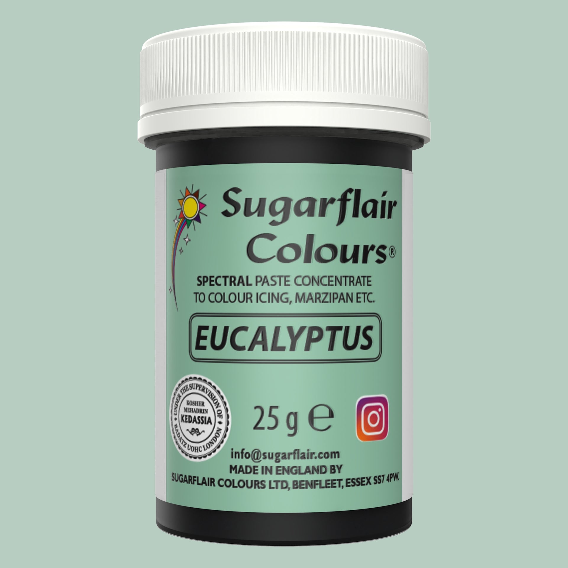 Sugarflair Eetbare Kleurstof Pasta Eucalyptusgroen 25g
