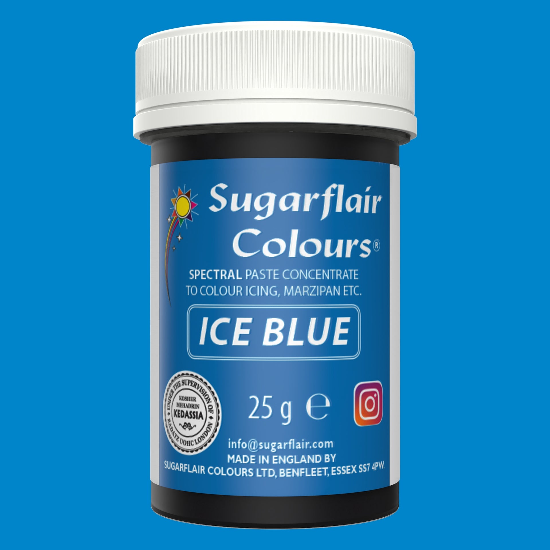 Sugarflair Paste Colour Ice Blue 25g
