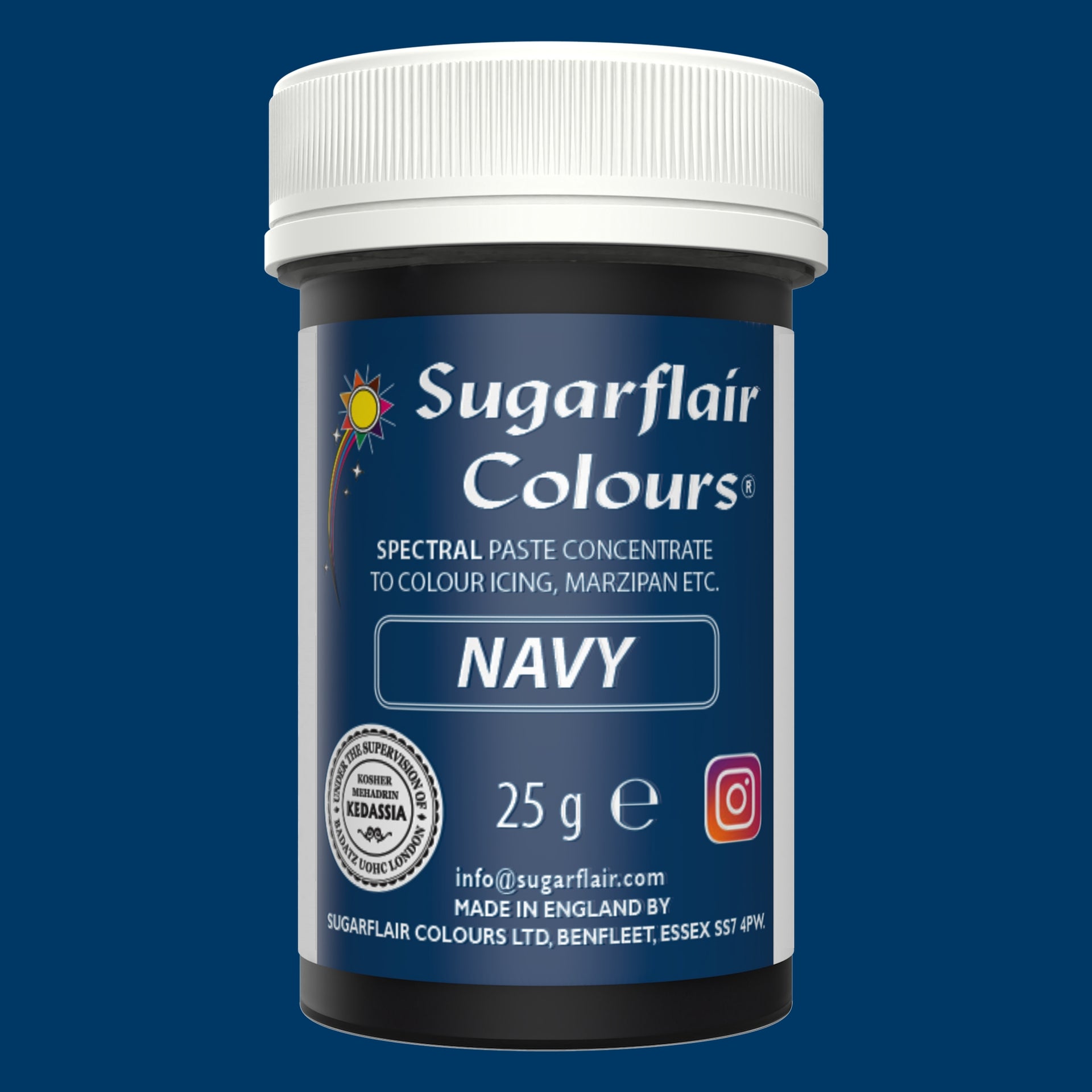 Sugarflair Eetbare Kleurstof Pasta Marineblauw 25g