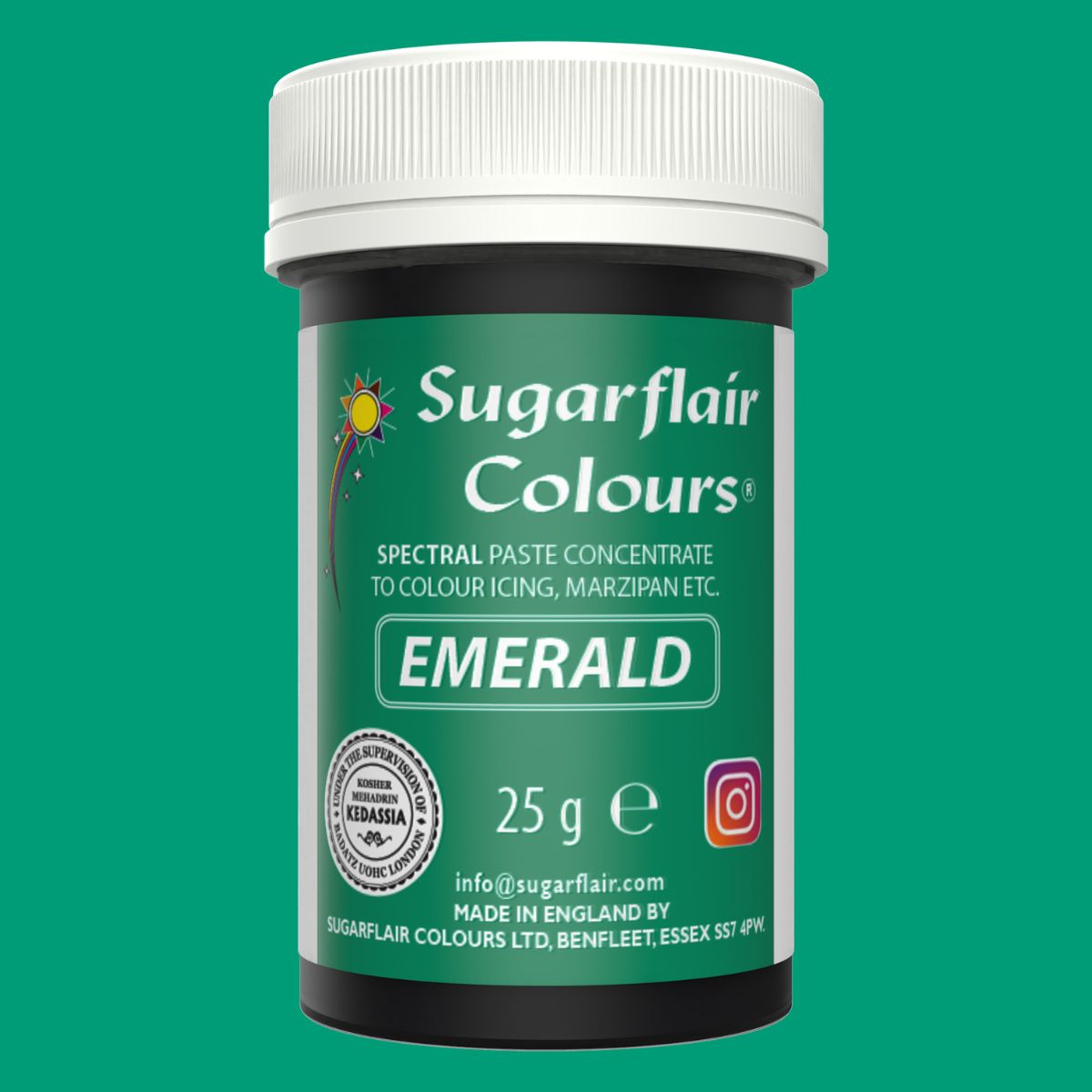 Sugarflair Paste Colour - Emerald - 25g