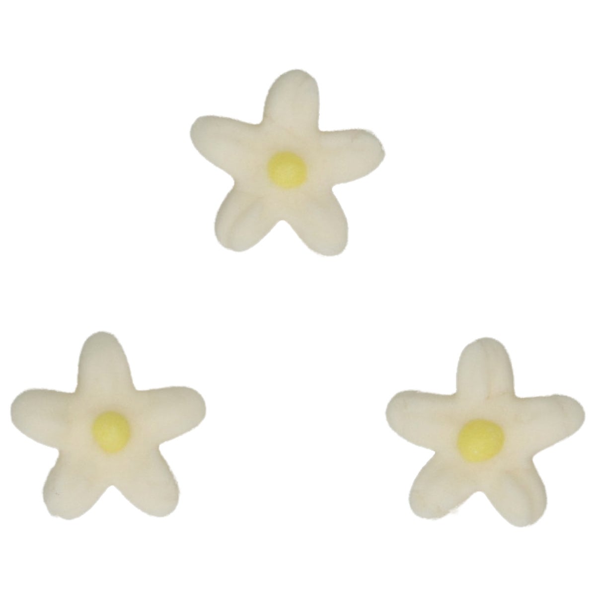 FunCakes Fondant Decoraties Chrysant Wit Geel set/30