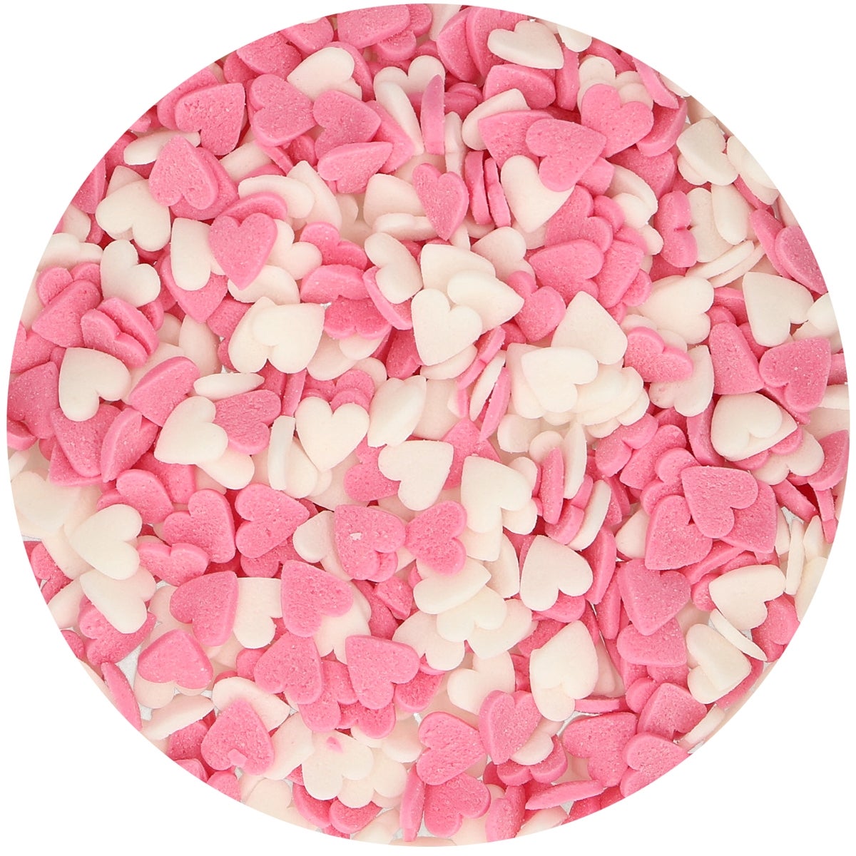 FunCakes Hartjes Roze Wit 60g