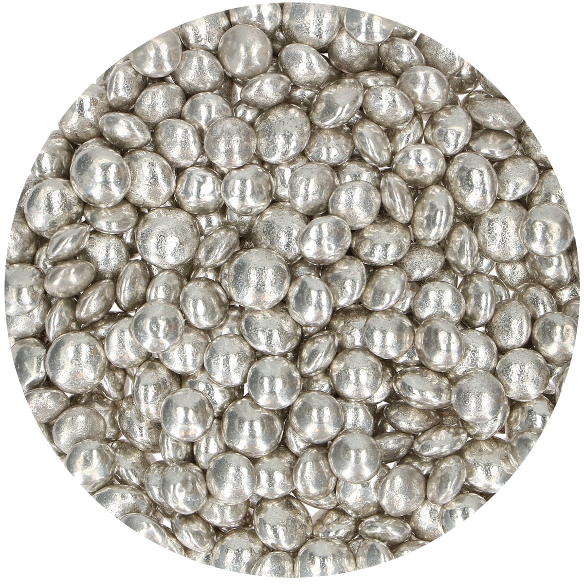 FunCakes Choco Lentils Metallic Zilver 80g