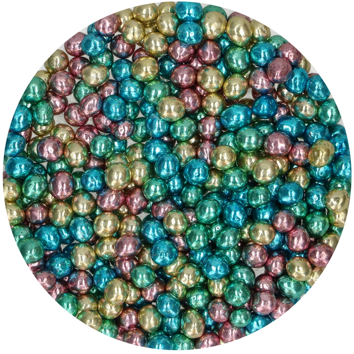 FunCakes Crispy Choco Pearls - Metallic Harlequin 60g