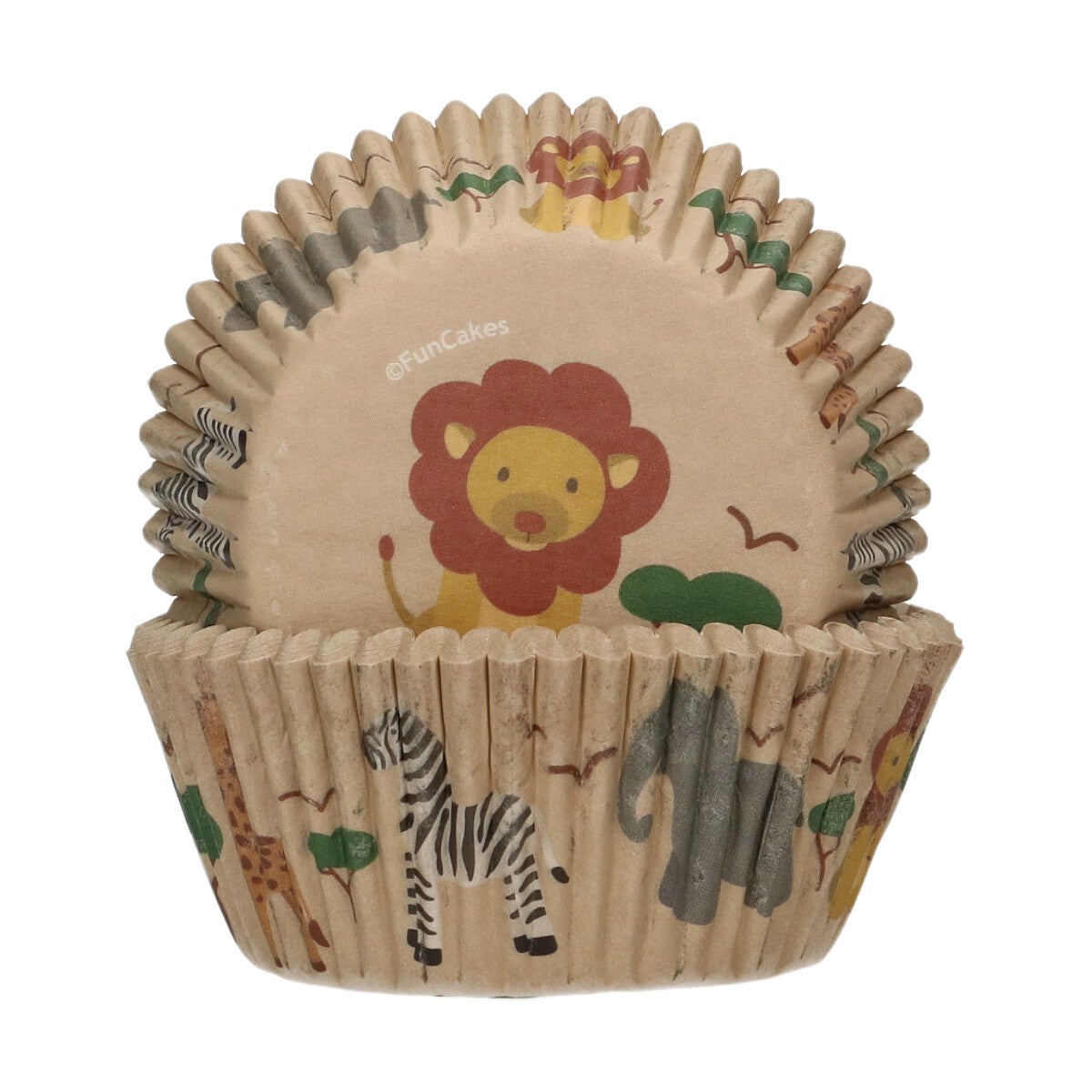 FunCakes Baking Cups Safari Dieren pk/48