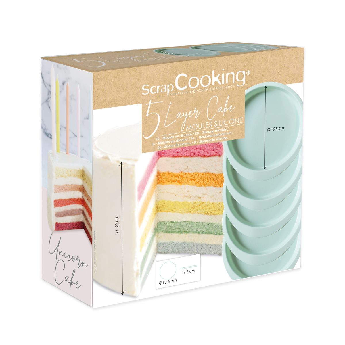 ScrapCooking Siliconen Mal Layer Cake