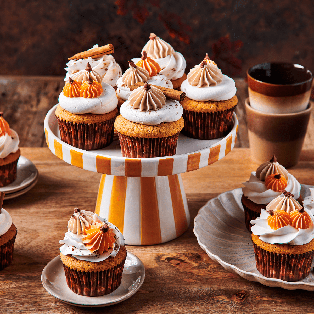 Pumpkin spice cupcakes