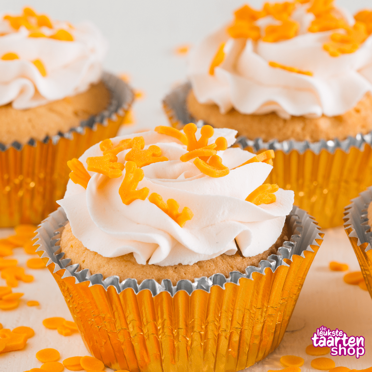 Feestelijke Oranje Cupcakes