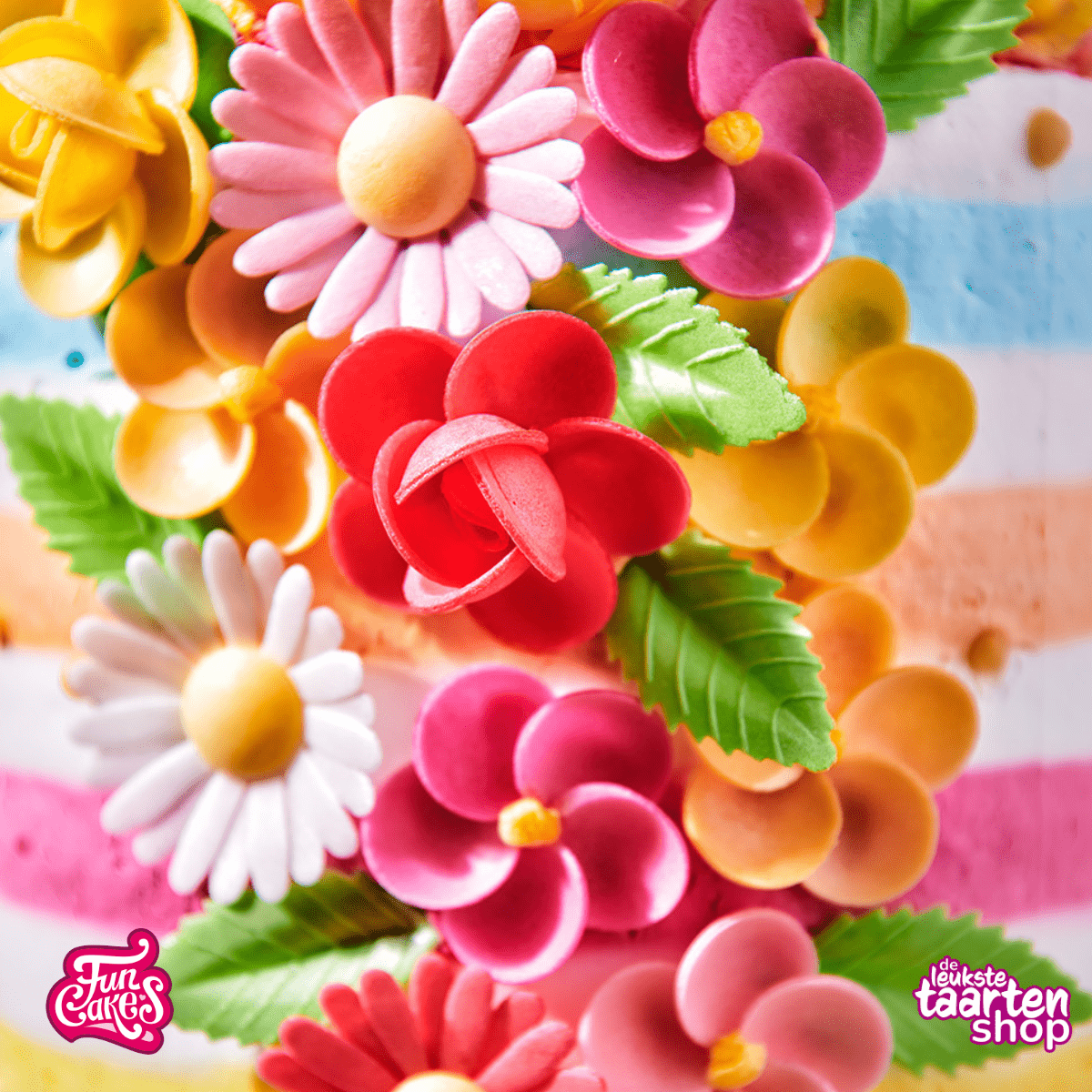 Zomerse Taart met Bloemen