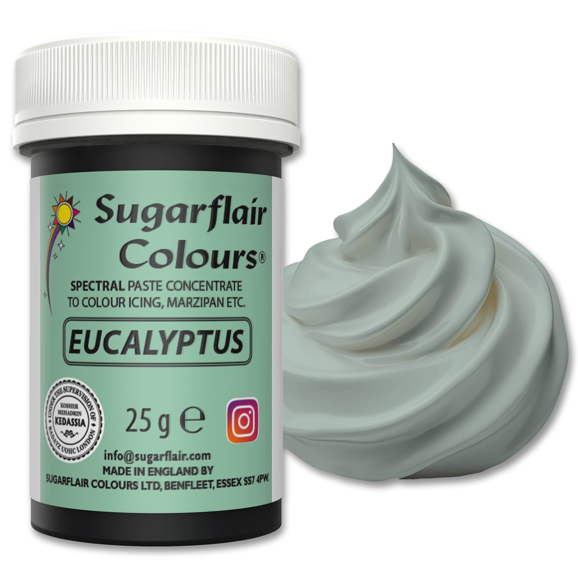 Sugarflair Eetbare Kleurstof Pasta Eucalyptusgroen 25g