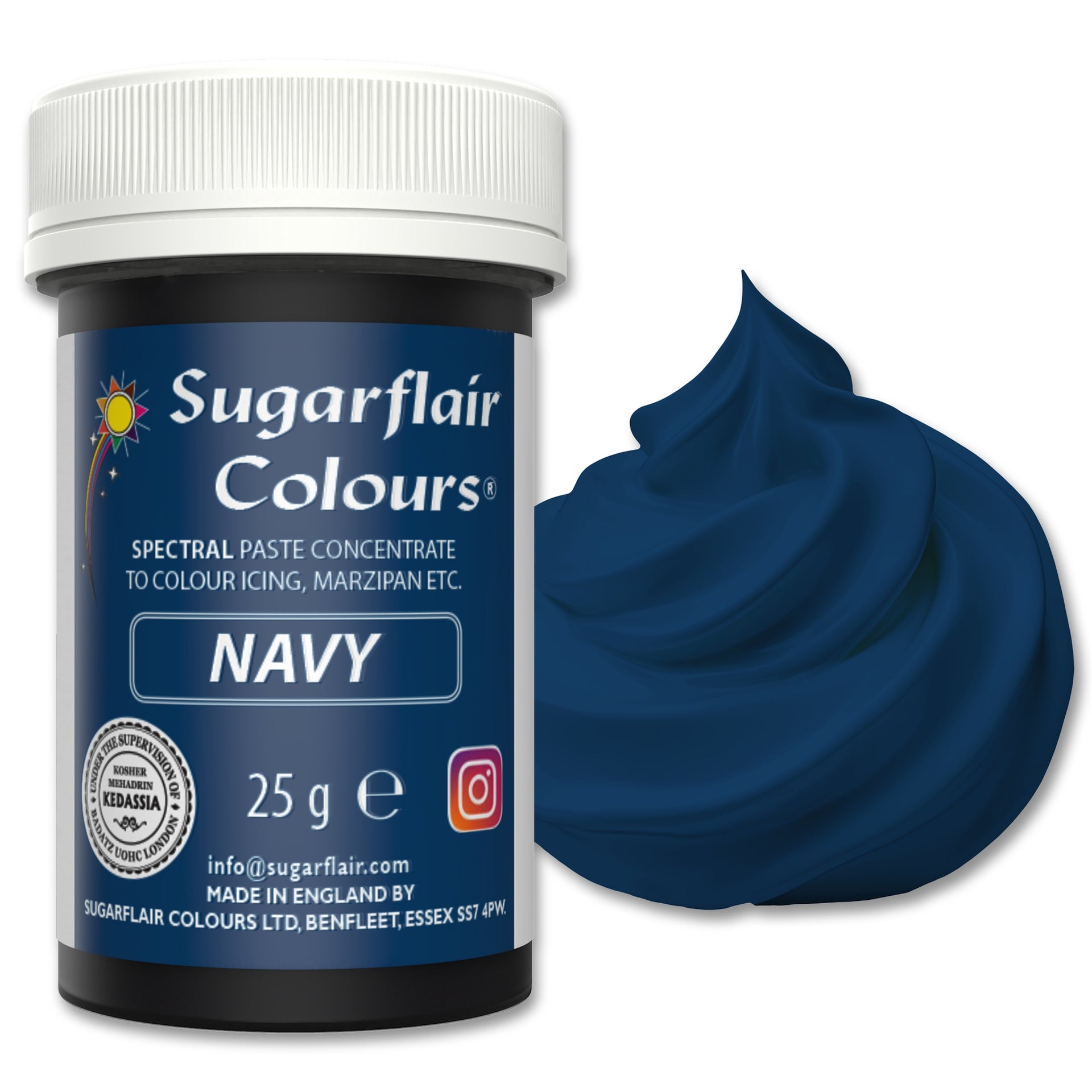 Sugarflair Eetbare Kleurstof Pasta Marineblauw 25g