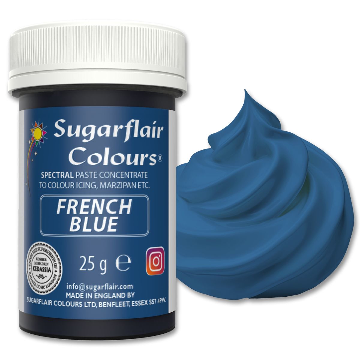 Sugarflair Paste Colour French Blue 25g