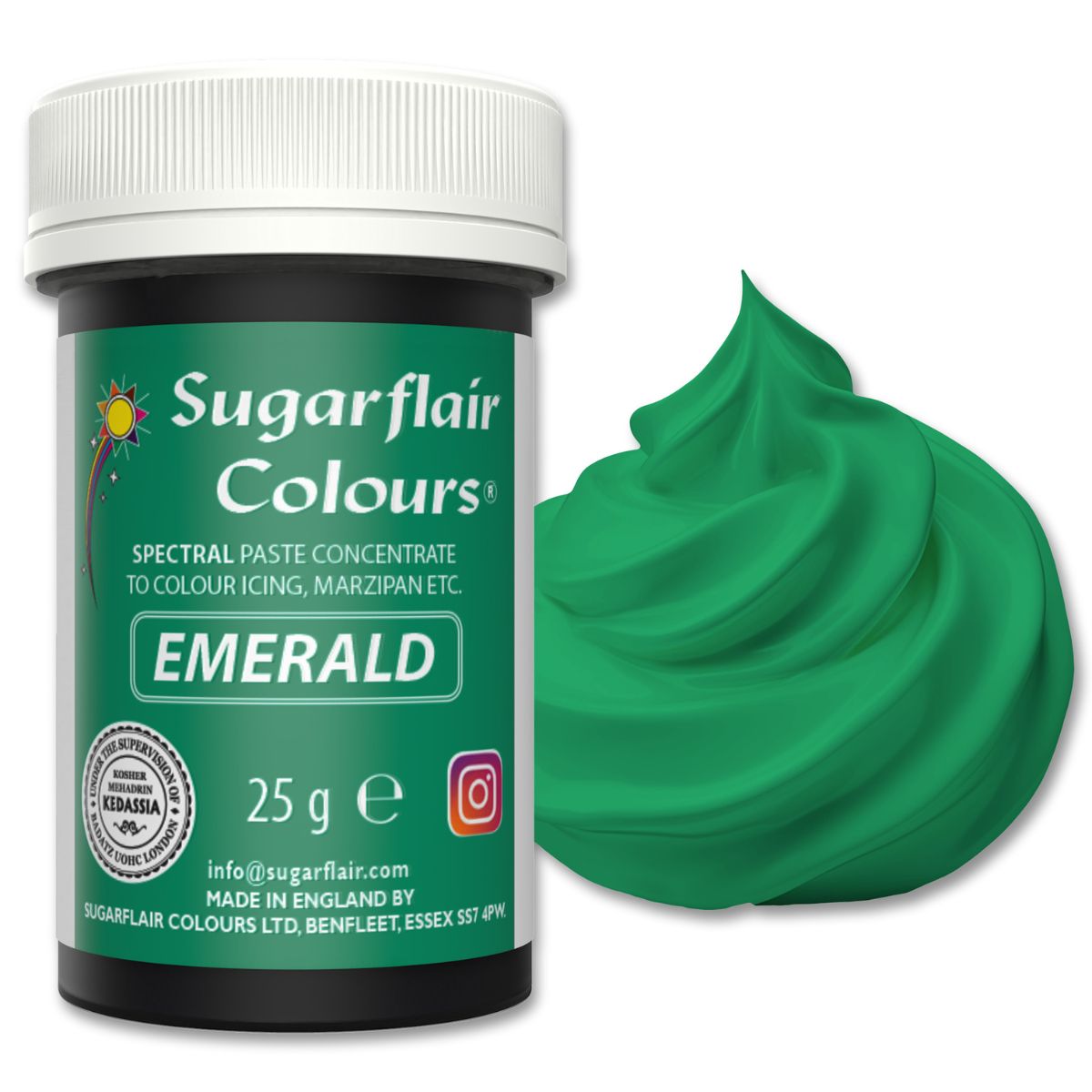 Sugarflair Paste Colour - Emerald - 25g