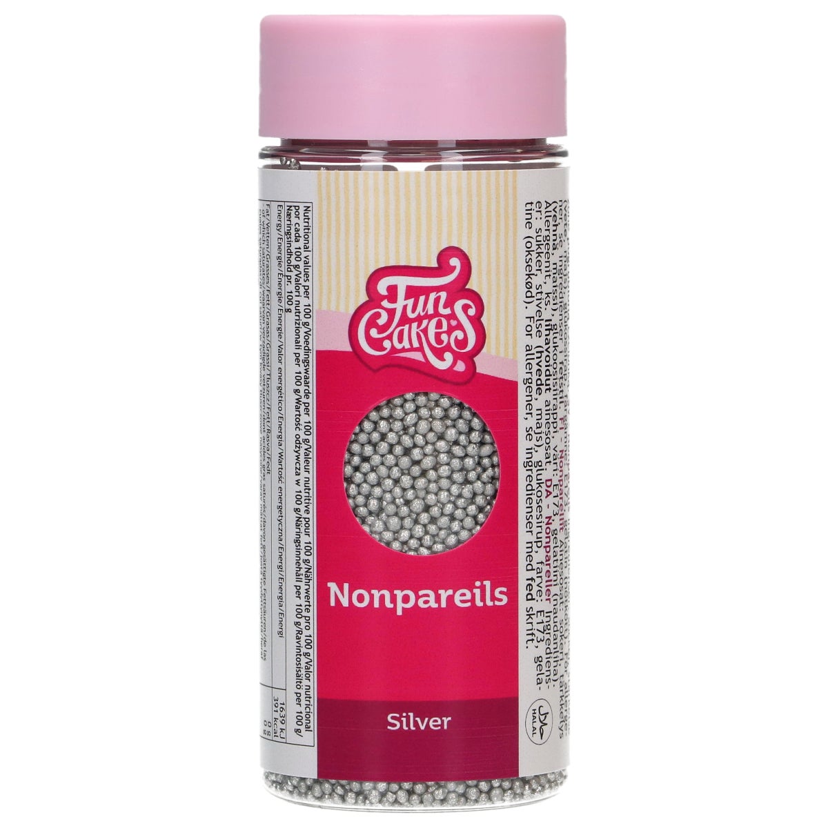 FunCakes Musketzaad Zilver 80g