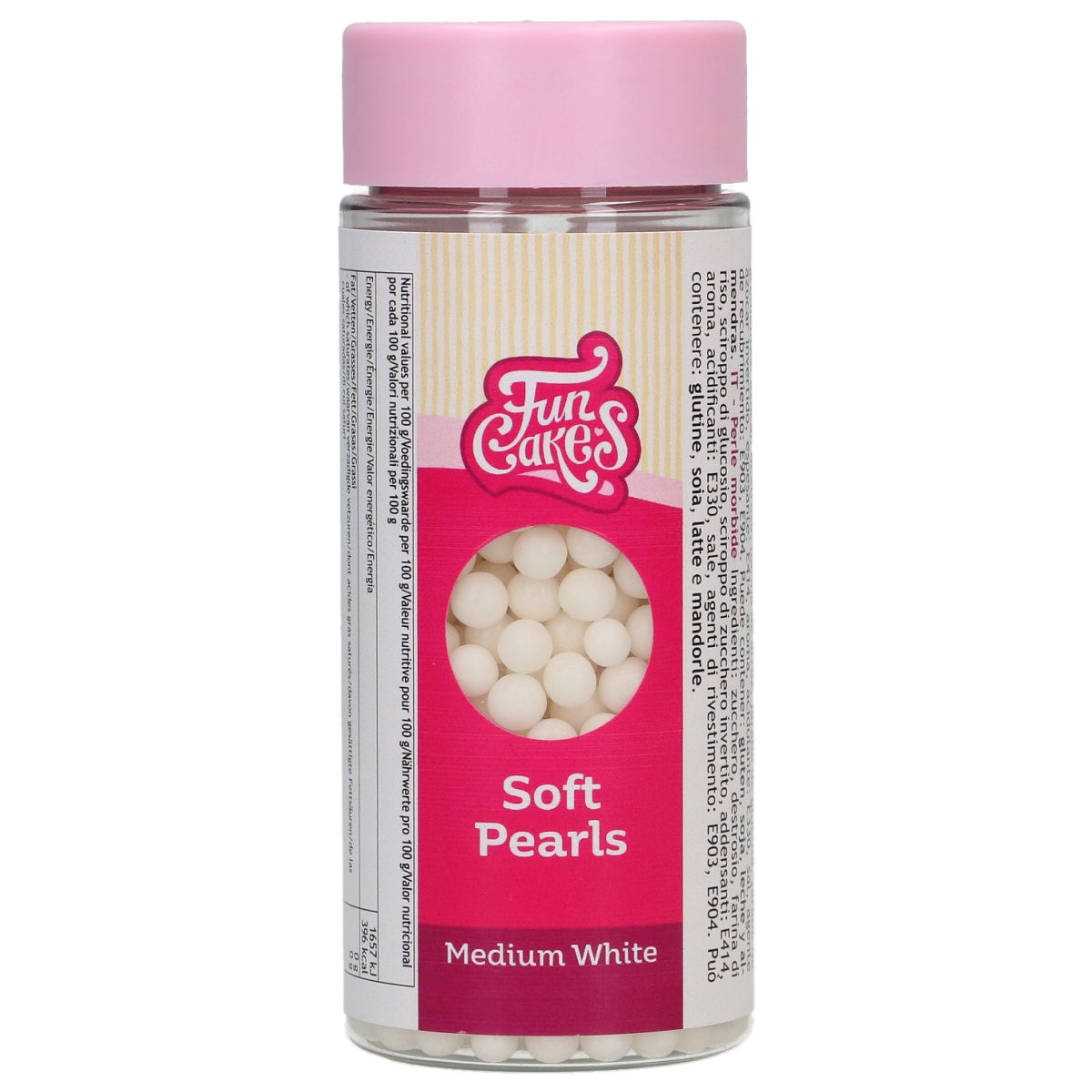 FunCakes Suikerparels Medium Wit 80 g