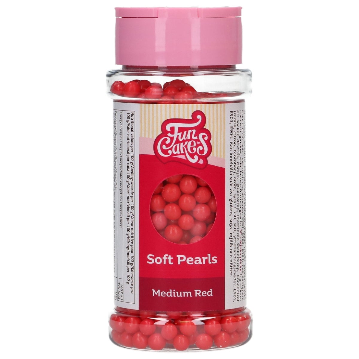 FunCakes Zachte Parels Medium Rood 80g
